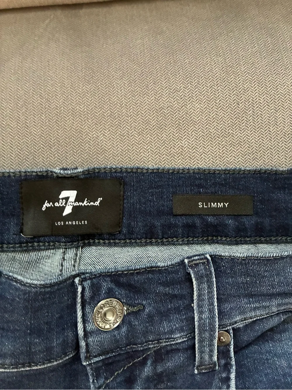 7 For All Mankind Slim Dark Blue Boy’s Jeans Sz 29 Length 26
